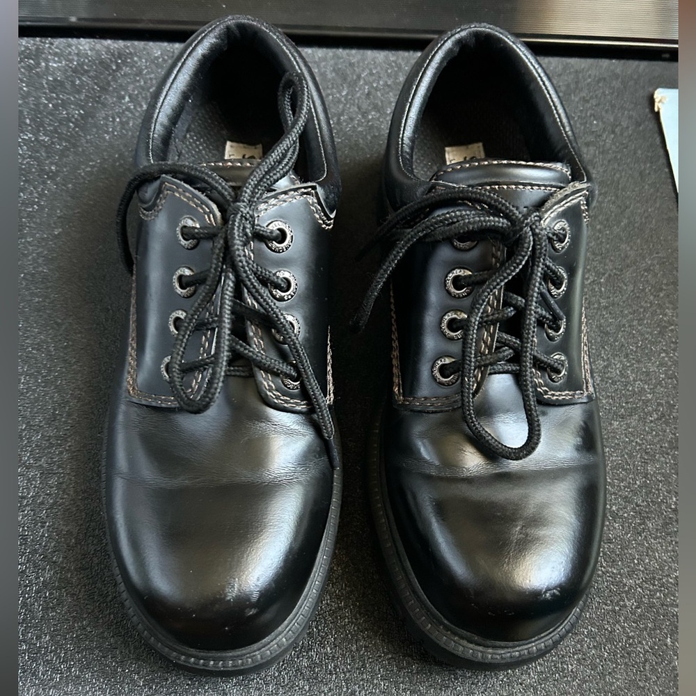 Skechers Men's Black Lace-Up Oxfords Vintage Jammers - Picture 1 of 16